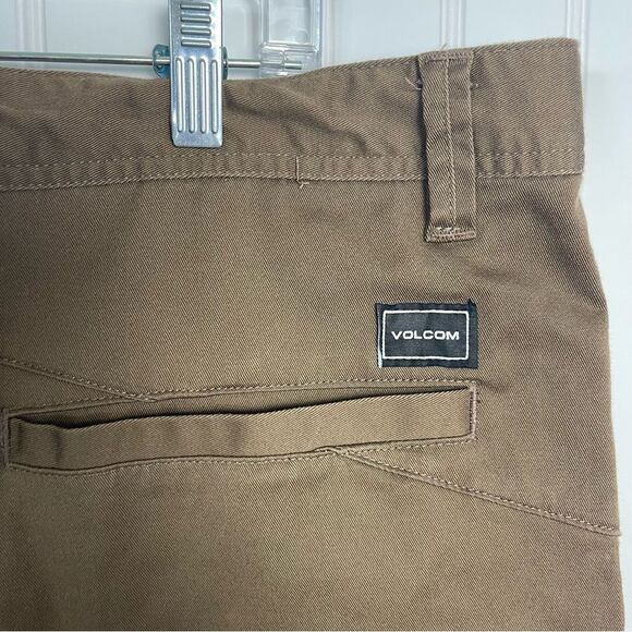 Volcom MENS Shorts 40 Brown Volcom Frickin Teller Shorts Casual - Picture 6 of 10